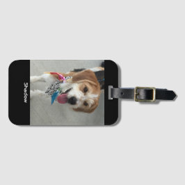 Etiqueta Para Maletas Foto y nombre del mascota