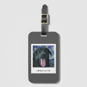 Etiqueta Para Maletas Foto y texto personalizados del Mascota de perro d