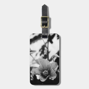 Etiqueta Para Maletas Fotografía de flores blancas y negras