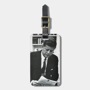 Etiqueta Para Maletas Fotografía de John F. Kennedy 2