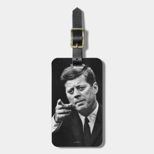 Etiqueta Para Maletas Fotografía de John F. Kennedy 3