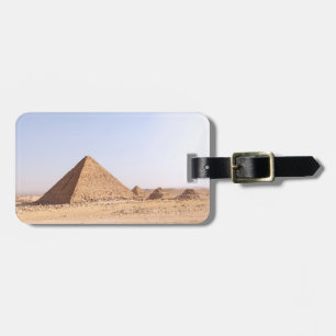 Etiqueta Para Maletas Fotografía de las Pirámides de Giza