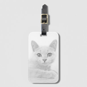 Etiqueta Para Maletas Fotografía de retrato de gatito SUPER CUTE