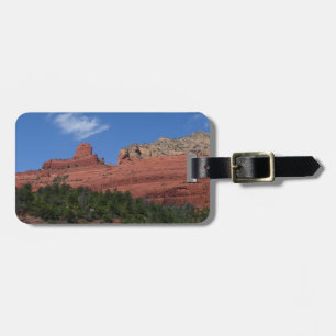 Etiqueta Para Maletas Fotografía de Steamboat Rock en Sedona Arizona