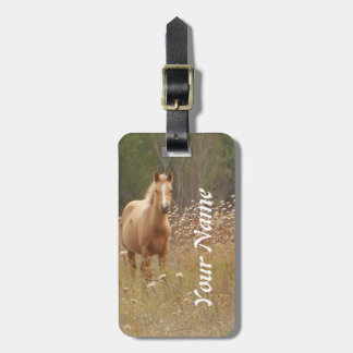 Etiqueta Para Maletas Fotografía del caballo