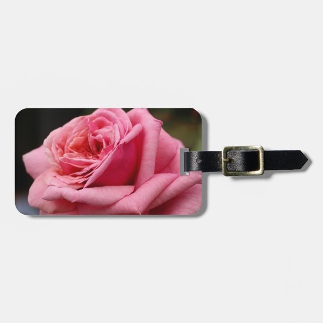 Etiqueta Para Maletas Fotografía floral Rosa I Bonito (Frente Horizontal)