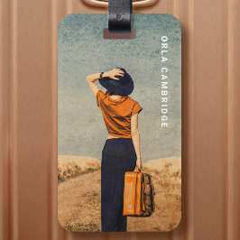 Etiqueta Para Maletas Fotografía minimalista foto completa simple