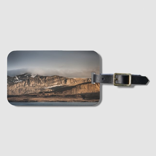 Etiqueta Para Maletas Fotografía panorámica de Svalbard (Anverso horizontal)