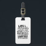 Etiqueta Para Maletas Fotógrafo de citas de vida inspiradora<br><div class="desc">La vida es como la fotografía. Desarrollar a partir de lo negativo. Diseño de citas inspiradoras y motivacionales para fotógrafos. Mercadería de tipografía de época y retro de Guay para los que les gusta tomar fotos, miembro del club de fotografía. Perfecto para fotógrafos aficionados o profesionales que llevan cámaras y...</div>