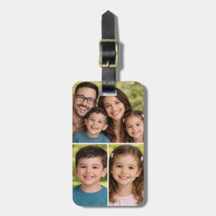 Etiqueta Para Maletas Fotos de Collage Recuerdos de Familia