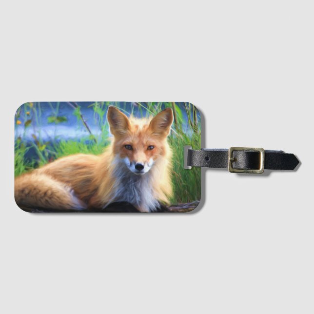 Etiqueta Para Maletas Fox (Anverso horizontal)