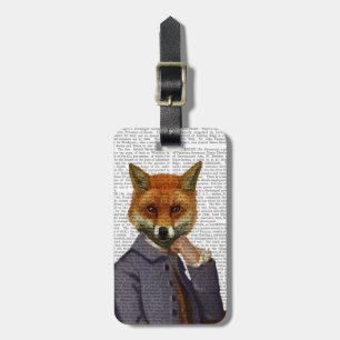 Etiqueta Para Maletas Fox con flauta 2