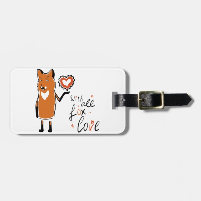Etiqueta Para Maletas Foxy Love (Frente Horizontal)