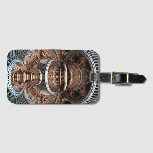 Etiqueta Para Maletas Fractal (Anverso horizontal)