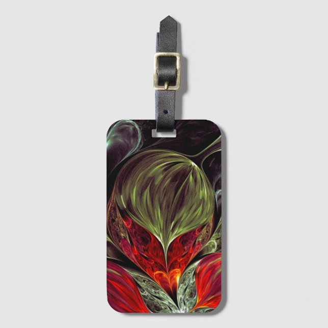 Etiqueta Para Maletas Fractal (Anverso vertical)