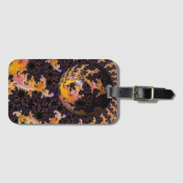 Etiqueta Para Maletas Fractal Firestorm Sphere