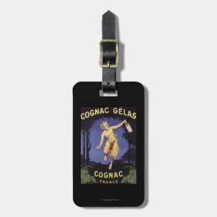 Etiqueta Para Maletas FranceCognac Gelas PosterFrance promocional