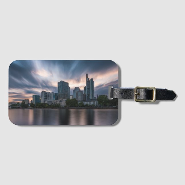 Etiqueta Para Maletas Fráncfort del Meno Alemania (Anverso horizontal)