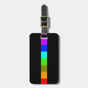 Etiqueta Para Maletas franjas de arco iris barras de colores