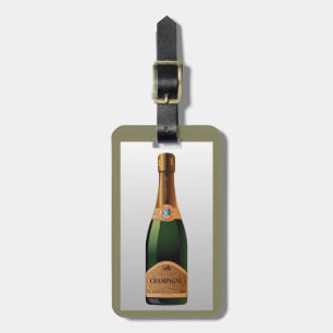 ETIQUETA PARA MALETAS FRASCO DE CHAMPAGNE