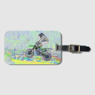 Etiqueta Para Maletas Freestyle Stuntman - Motocross Rider