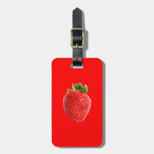 Etiqueta Para Maletas Fresa de verano