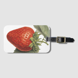 Etiqueta Para Maletas Fresa Vintage 