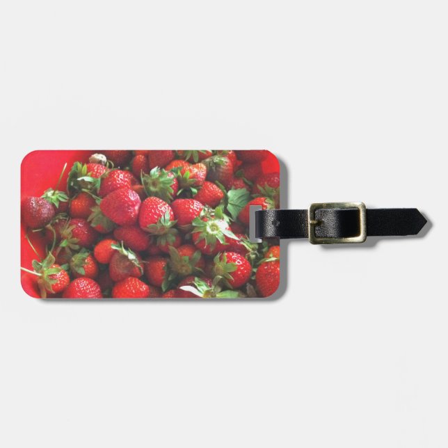 Etiqueta Para Maletas Fresas (Frente Horizontal)