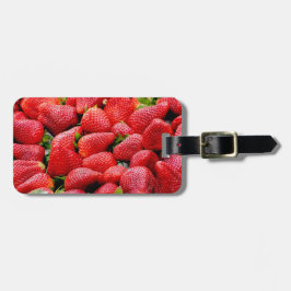 Etiqueta Para Maletas Fresas maduras y exuberantes