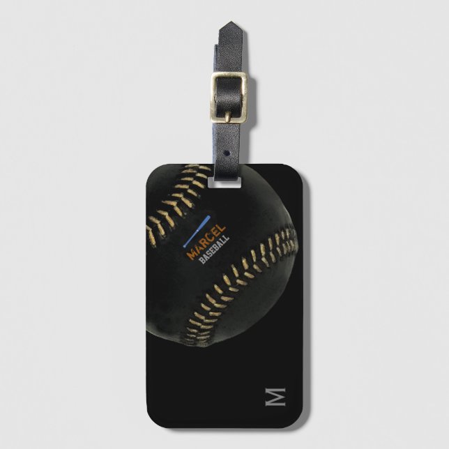 Etiqueta Para Maletas fresco de béisbol personalizado (Anverso vertical)