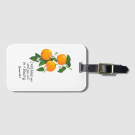 Etiqueta Para Maletas Fruta Naranja Génesis 12:2