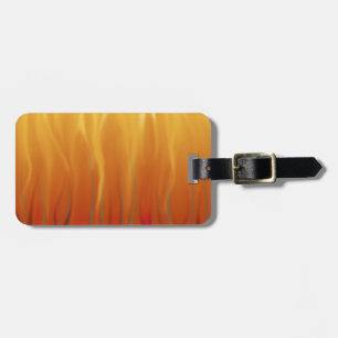 Etiqueta Para Maletas Fuego - Llamas Simuladas Arte Abstracto