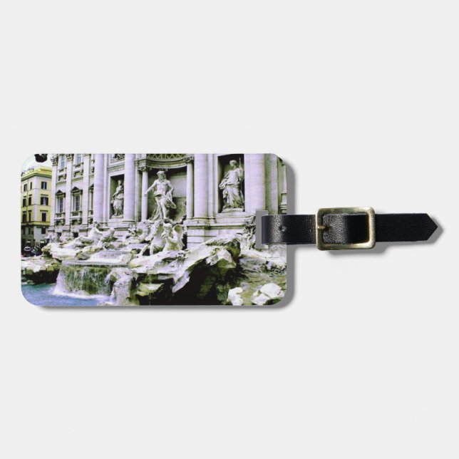 Etiqueta Para Maletas Fuente del Trevi (Frente Horizontal)