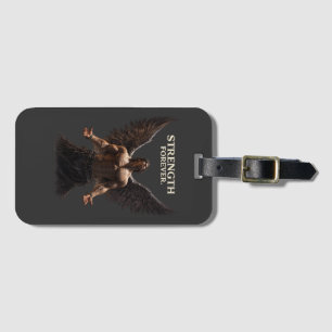 Etiqueta Para Maletas Fuerza por Siempre Diseño Dark Angel – Motivaciona
