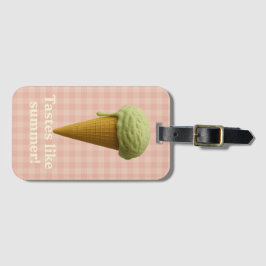 Etiqueta Para Maletas Fun pink and green summer luggage tag