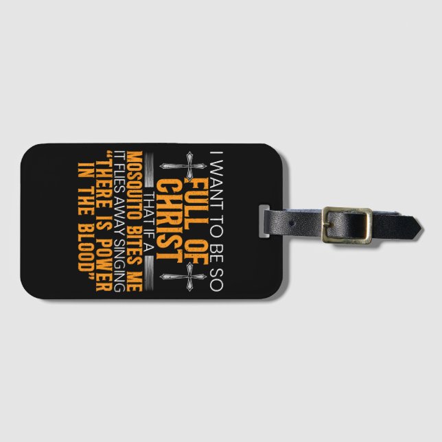 Etiqueta Para Maletas Fundador Religioso Cristiano De Dios Fiel (Anverso horizontal)