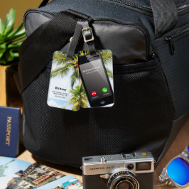 Etiqueta Para Maletas Fundido equipaje de viaje por teléfono de moda