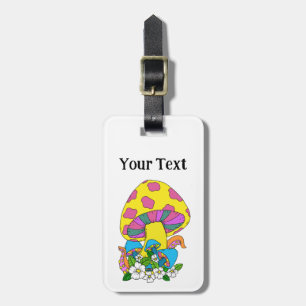 Etiqueta Para Maletas Funky Mushroom