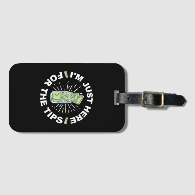 Etiqueta Para Maletas Funny Bartender Just (Anverso horizontal)