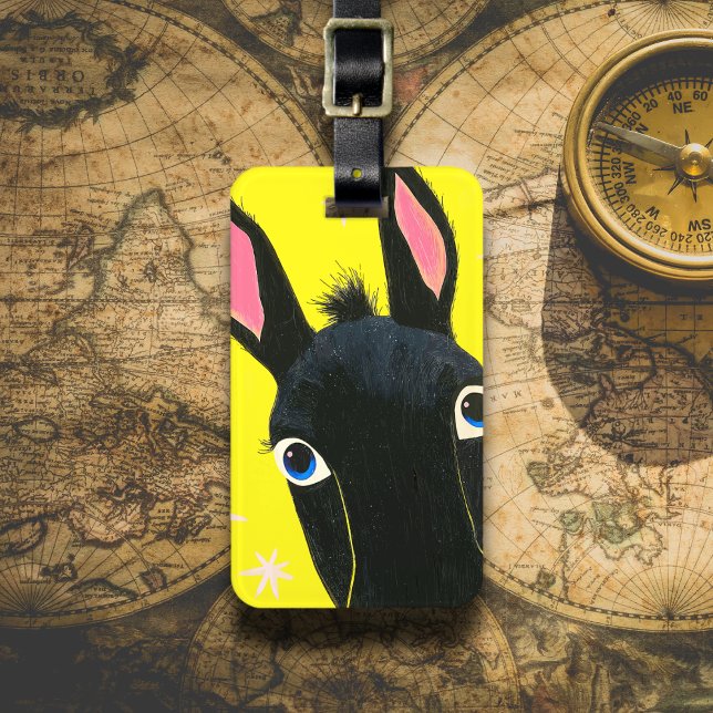 Etiqueta Para Maletas Funny Black Donkey (Subido por el creador)