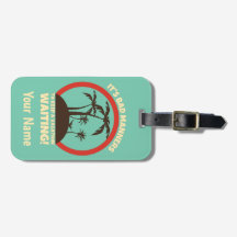 Funny Custom Name Travel Backpacker Lumaleta Etiqu