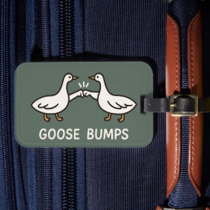 Etiqueta Para Maletas Funny Goose Bump Personalizado   Fist Bump Geese A