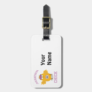 Etiqueta Para Maletas Funny Marathon Chick