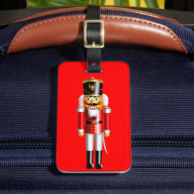 Etiqueta Para Maletas Funny Nutcracker Toy Soldier
