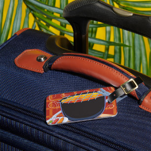 Etiqueta Para Maletas Funny Personalizado BBQ Grill con canciones y broc