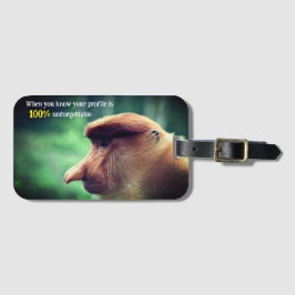 Etiqueta Para Maletas Funny proboscis monkey