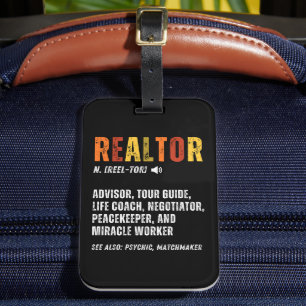 Etiqueta Para Maletas Funny Real Estate Broker Realtor