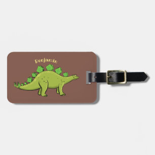 Etiqueta Para Maletas Funny stegosaurus dinosaur personalizado