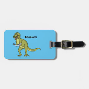 Etiqueta Para Maletas Funny T rex dinosaur ilustracion