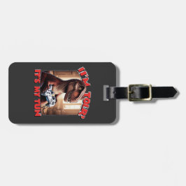 Etiqueta Para Maletas Funny T-Rex Gamer Quote Design